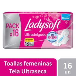 TOALLA FEMENINA LADYSOFT X16 UNIDADES