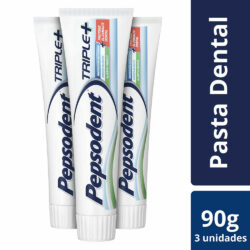 Pasta de Dientes Pepsodent 90g 3 unidades