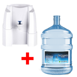 PACK BIDON CON AGUA (20L) + DISPENSADOR DE MESA