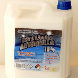 CERA ACRILICA AUTOBRILLO 18% 5 LITROS INCOLORA