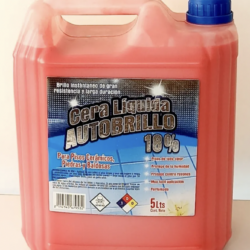 CERA ACRILICA AUTOBRILLO 18% 5 LITROS ROJA