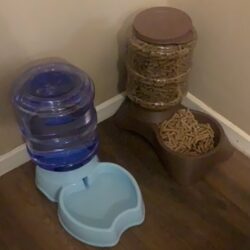 PACK 1 DISPENSADOR DE ALIMENTO+ 1 DISPENSADOR DE AGUA