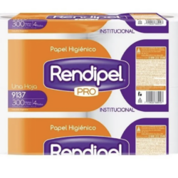 PAPEL HIGIÉNICO INDUSTRIAL 6X300M RENDIPEL
