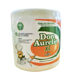 TOALLA DE PAPEL DOBLE HOJA DON AURELIO XL