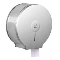 DISPENSADOR DE PAPEL HIGIENICO ACERO INOX.